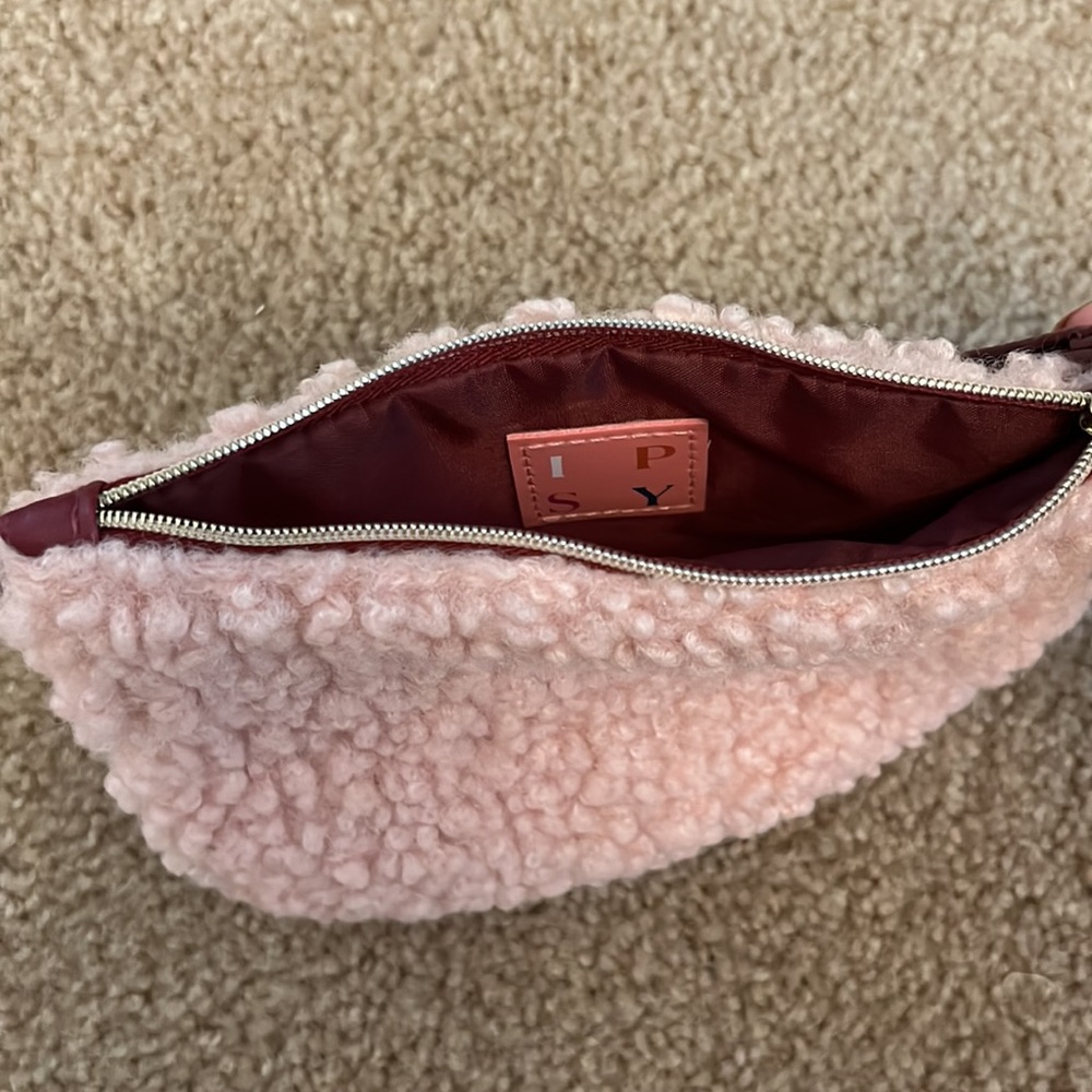 Ipsy light pink wool wristlet - Picture 2 of 3